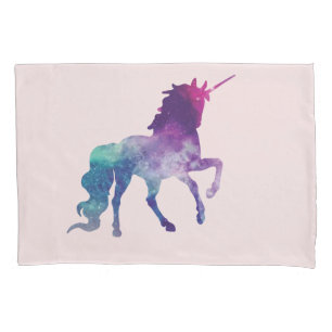 Multi-colour unicorn design pillowcase