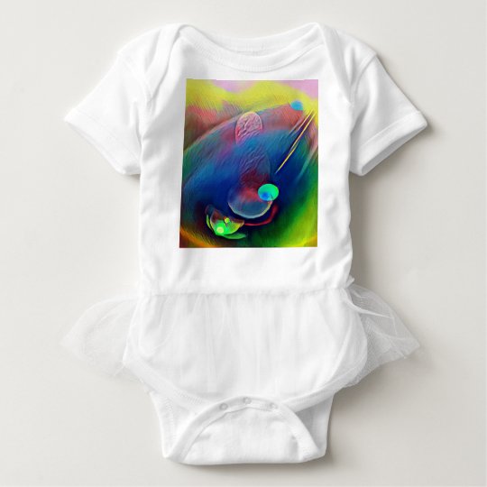 Multi+Colour Universe Abstract Alien Worlds Baby Bodysuit