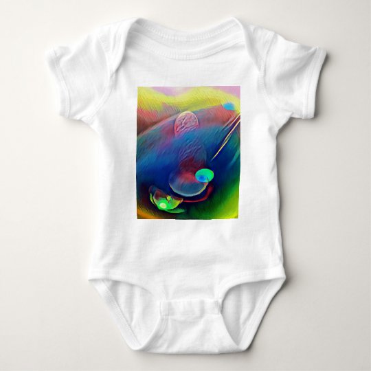 Multi+Colour Universe Abstract Alien Worlds Baby Bodysuit
