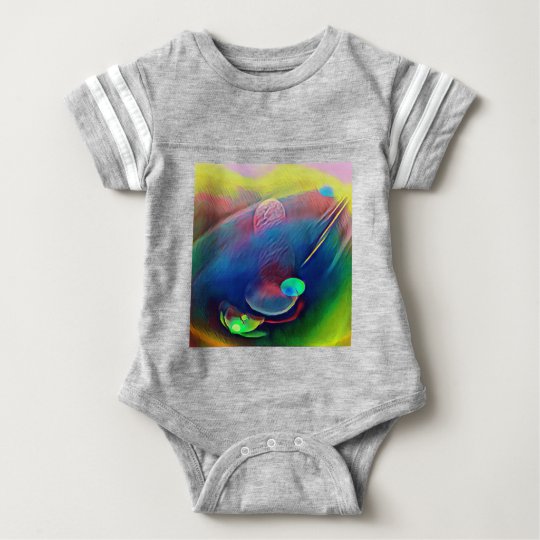 Multi+Colour Universe Abstract Alien Worlds Baby Bodysuit