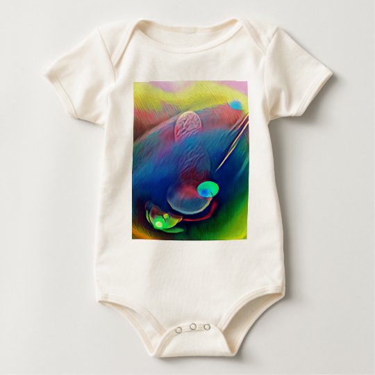 Multi+Colour Universe Abstract Alien Worlds Baby Bodysuit