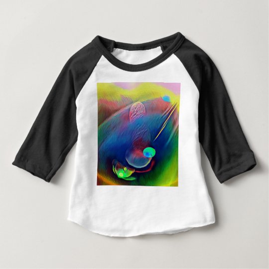 Multi+Colour Universe Abstract Alien Worlds Baby T-Shirt
