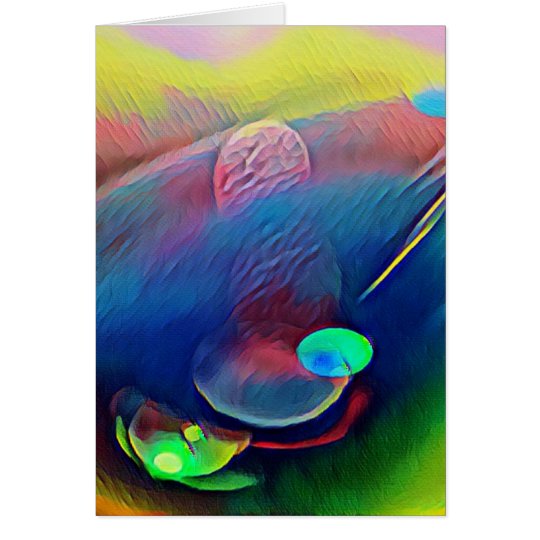 Multi+Colour Universe Abstract Alien Worlds Card