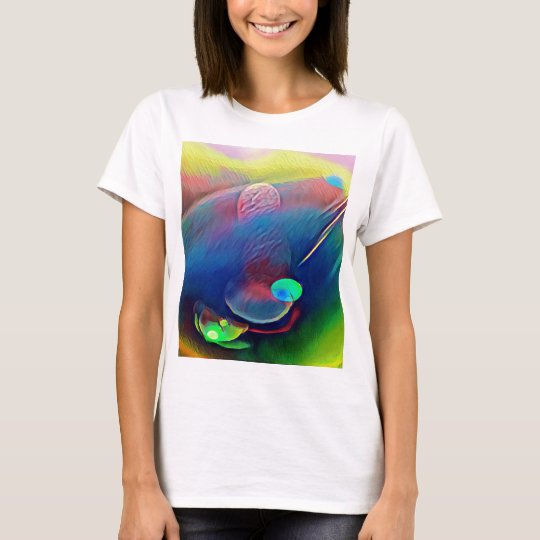 Multi+Colour Universe Abstract Alien Worlds T-Shirt