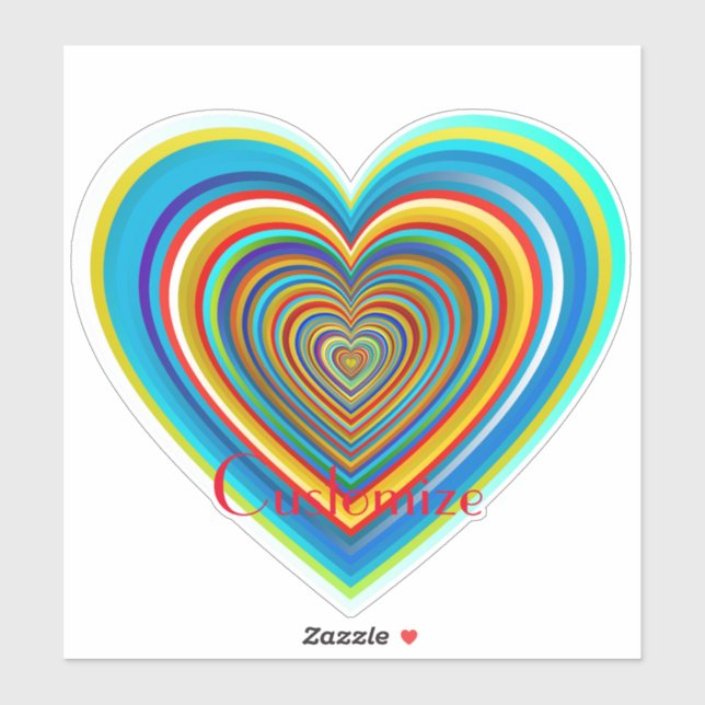 Multi-colour Valentine Heart Thunder_Cove (Sheet)