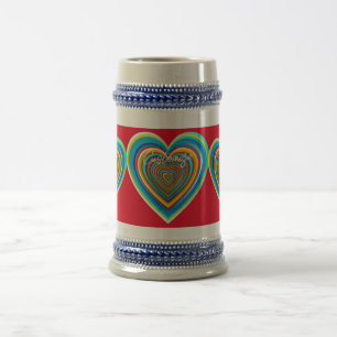 Multi-colour Valentine Heart Thunder_Cove Beer Stein