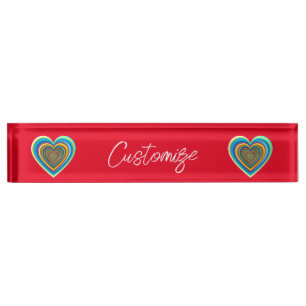 Multi-colour Valentine Heart Thunder_Cove Nameplate