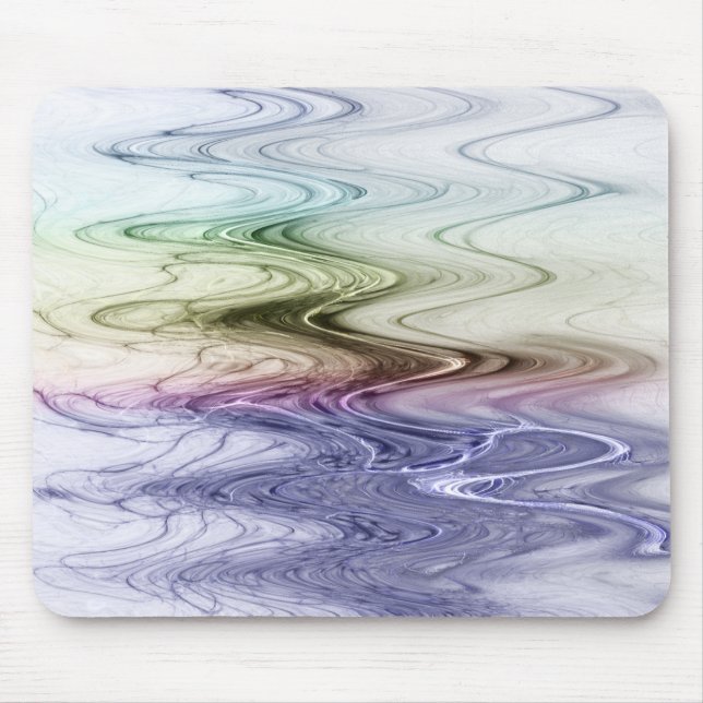 Multi-colour Waves Mousepad (Front)