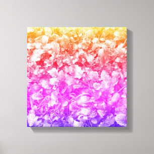 Multi Colour Wild Flowers Canvas Print