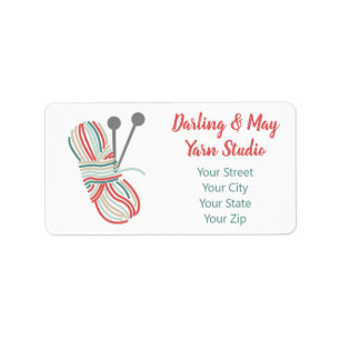 Multi-Colour Yarn & Knitting Needles - Teal Label