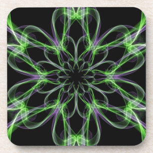 Multi Coloured Abstact Art Coaster