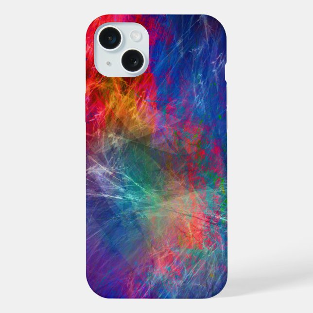 Multi Coloured Abstract iPhone Case (Back)
