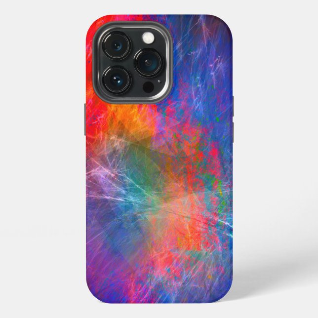 Multi Coloured Abstract iPhone Cover (Back)