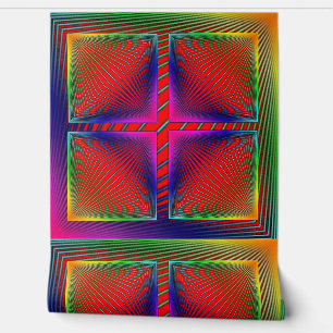 Multi-Coloured Abstract Peel and Stick Wallper Wallpaper