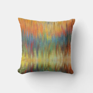 Multi Coloured Abstract Throw Pillow
