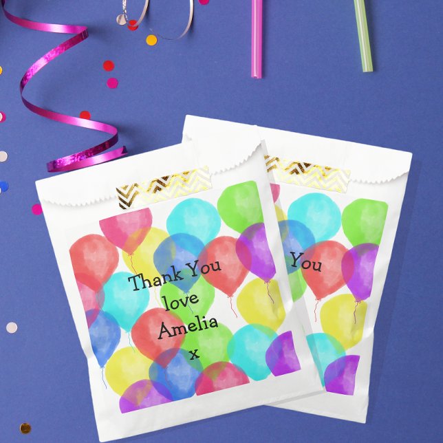 Multi-coloured Balloon Party Favor Favour Bag (Creator Uploaded)