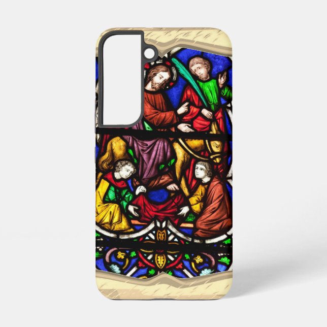Multi Coloured Bible Scene  Samsung Galaxy S22 Case (Back)