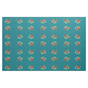 multi-coloured butterflies #2 pattern fabric