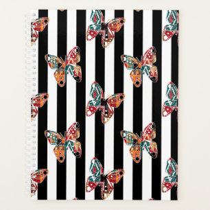 Multi-coloured butterfly planner