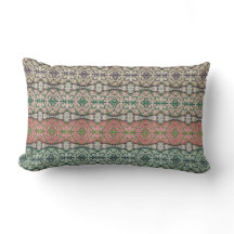 Multi-coloured Caladium Throw Pillow