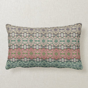 Multi-coloured Caladium Throw Pillow