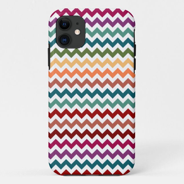 Multi-Coloured Chevrons | Customizable Case-Mate iPhone Case (Back)