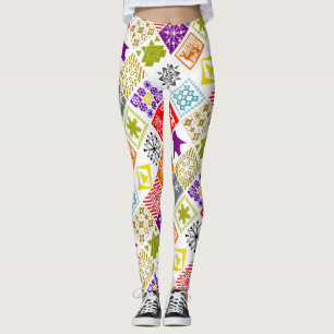 Multi-coloured Christmas Leggings