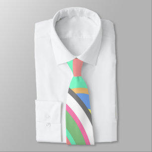 Multi-Coloured Circles - Happy Vibes Tie