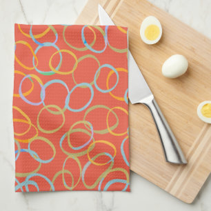 Multi Coloured Cool Abstract Pattern  Kitchen Towel