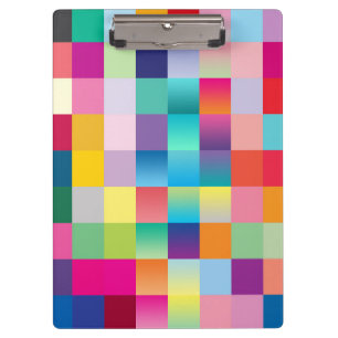 “Multi Coloured Design” Clipboard