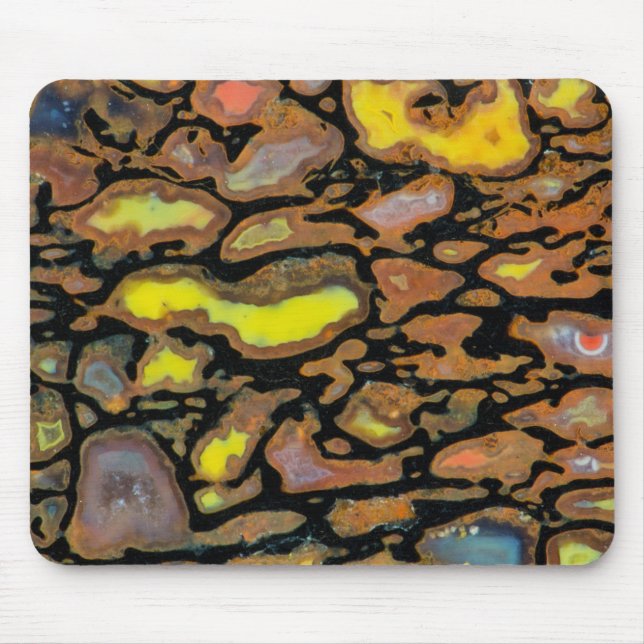 Multi Coloured Dinosaur Bone Mouse Pad (Front)