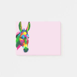 Multi-Coloured Donkey Post-it Notes