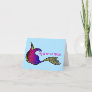 Multi-coloured Dry Is Not An Option Note Card