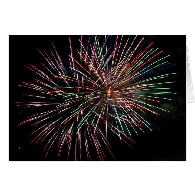 Multi coloured fireworks (Front Horizontal)