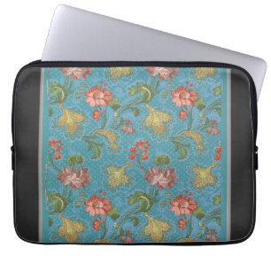 Multi-Coloured Flowers Pattern Laptop Sleeve