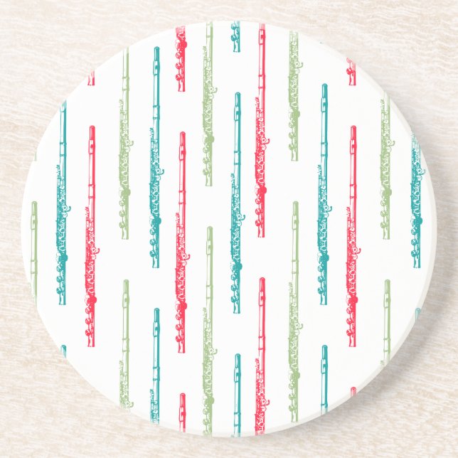 Multi Coloured Flutes Coaster (Front)