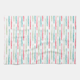 Multi Coloured Flutes Kitchen Towel
