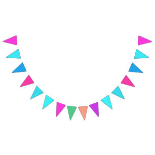 Multi-coloured for Boys and Girls Bunting Flags