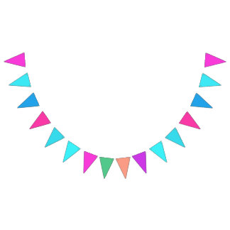 Multi-coloured for Boys and Girls Bunting Flags