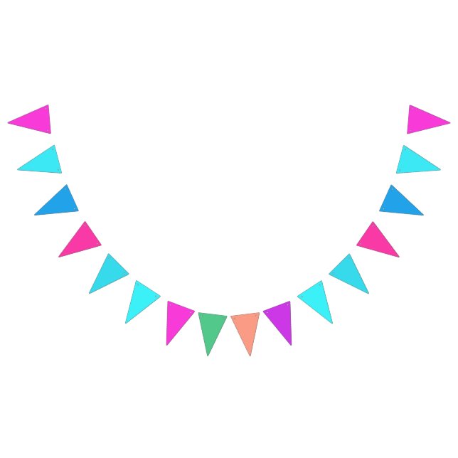 Multi-coloured for Boys and Girls Bunting Flags (All)