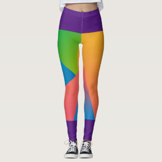 Multi-coloured Front-printed Legging
