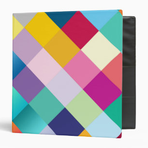 Multi Coloured Geometric Binder