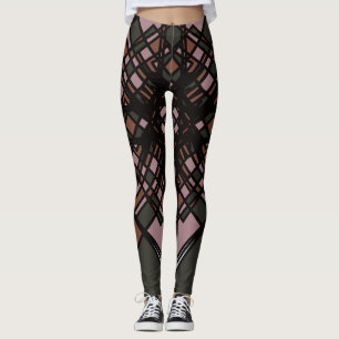Multi-Coloured Geometric Leggings by Joya Eve
