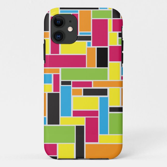 Multi coloured geometric pattern iPhone 5 case (Back)