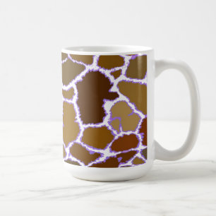Multi-Coloured Giraffe Fur Pattern Coffee Mug