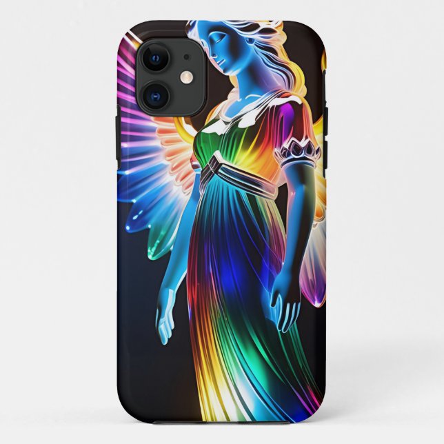 Multi-coloured glass Angel Case-Mate iPhone Case (Back)