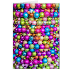 Multi-coloured Glass ball decorations