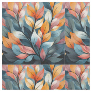 Multi-coloured Leaves Thunder_Cove Fabric
