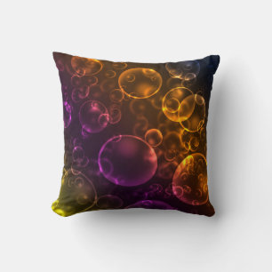 Multi-coloured lenses throw pillow