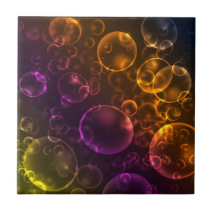 Multi-coloured lenses tile